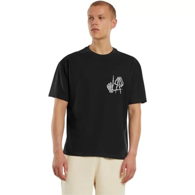 Oversized T-shirt Merchcode Deathrow L.A. Skull Hands