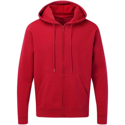 Hooded Full Zip Hoodie Heren SG Collectie Rood Maat S
