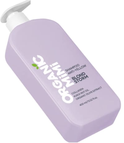 Biologische Anti-geel - Grijs - Blond of Highliths - lokken - collageen - olijfolie - kukuinootolie Shampoo 400ml