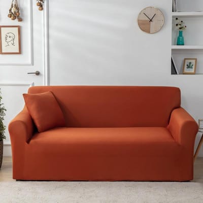 Bankhoezen voor de woonkamer Hoekbankhoes Elastische bankhoes Polyester strak omwikkelde all-inclusive fauteuilhoes 4-seater 235-300cm