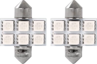 C5W 31mm autolamp 2 stuks blauw | LED festoon SV8.5 0.68W - 12V DC