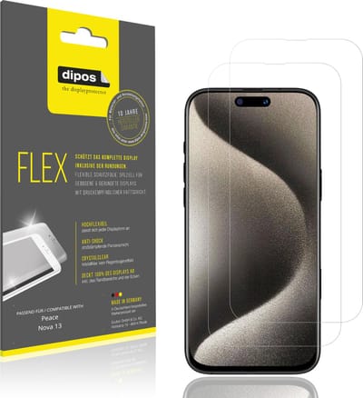 dipos – 2x Beschermfolie geschikt voor Peace Nova 13 | 3D Full Cover Screenprotector | 100% Passend