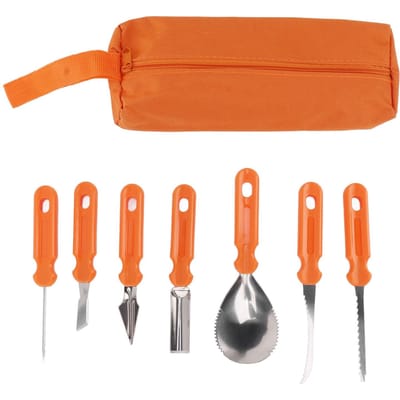 Kit d'outils de sculpture de citrouilles pour Halloween, ensemble d'outils de sculpture de citrouilles pour enfants et adultes pour Halloween L orange