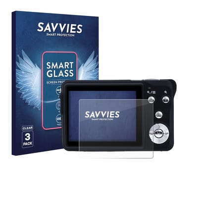 3 Stuks Savvies Screenprotector - geschikt voor Rollei Compactline 880 - beschermfolie glas transparant