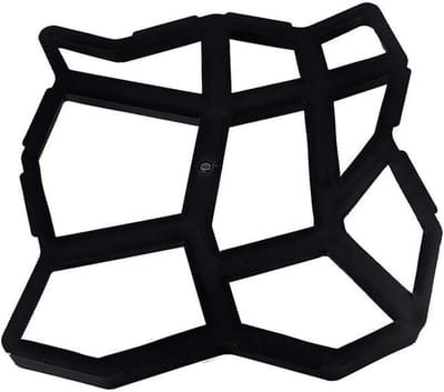 Betonmal Vorm - Pad Maker - Tuin Aanleggen - Herbruikbaar DIY - 34x34cm - Zwart