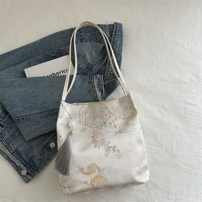 Nieuwe Chinese Handtas Nieuwe Mooie Crossbody Tas voor Vrouwen Gepersonaliseerde Casual Dames Handgedragen Textuur Emmer Tas