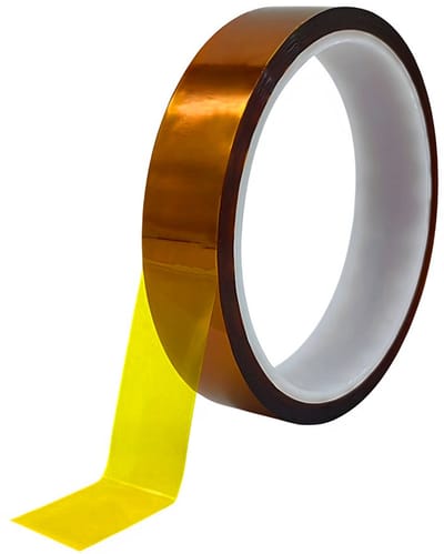 Techidna® - Hittebestendige Kapton Tape - 25mm x 33m - Polyimide Tape voor 3D-Printer, Sublimatie, Solderen & Isolatie
