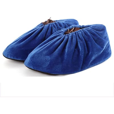 Couvre-chaussures réutilisables Antidérapants Pour Hommes Femmes Lavables Gardent Sol Moquette Propre Ménage Intérieur Extérieur Protecteur de Chaussures bleu