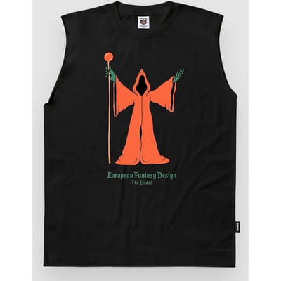 The Dudes Warlock Classic Sleeveless T-Shirt zwart