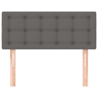 vidaXL - Hoofdbord - 80x5x78/88 - cm - kunstleer - grijs