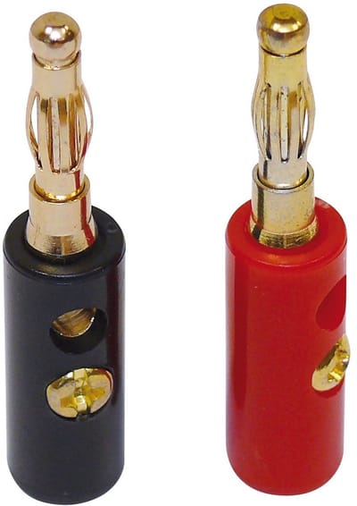 Banaanstekkers Set - 4mm Bananenpluggen - Rood en Zwart - Ideaal voor Audioverbindingen