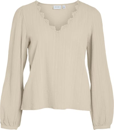 VILA - VICLIO V-NECK L/S BLOUSE/1 - Dames - Blouses