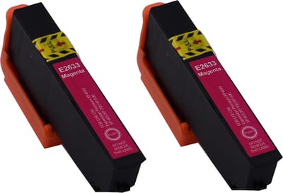 KATRIZ® huismerk inkt voor|Epson C13T26334010|13ml | ( 2stuks) - Met chip