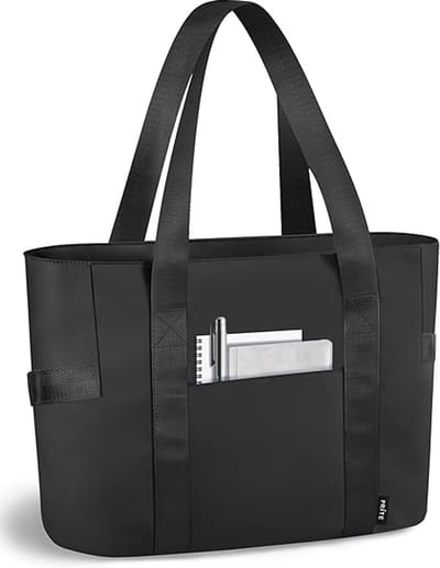 Handtas - Schoudertas - Handtassen dames - Met Beschermend Vaksysteem, Meerdere Vakken & Schouderband - Zwart Nylon - 40 x 15 x 32 cm - 390 g