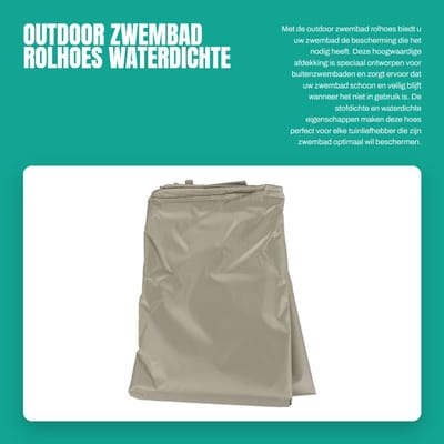 Dailygoods- Rolhoes Waterdicht - Stofdicht - Lichtgewicht - Duurzaam - Bescherming - Afmeting 490 x 96 cm - Zwembadafdekking