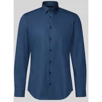 slim fit zakelijk hemd met kentkraag