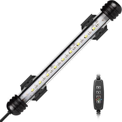 carmdering - Aquarium led verlichting -Aquarium verlichting of terrarium led verlichting. Lichtkleur blauw en wit apart in te stellen en te dimmen. Lengte led verlichting 20cm . Met timer voor automatische uitschakeling
