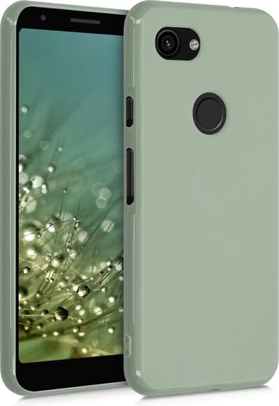 kwmobile telefoonhoesje geschikt voor Google Pixel 3a - Hoesje voor smartphone - Back cover in grijsgroen