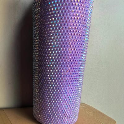 Nieuwe Roestvrijstalen Thermosbeker Hoge Uitstraling Niveau Verloopkleur Ingezette Diamant Waterbeker Buiten Draagbare Autobeker 500ml