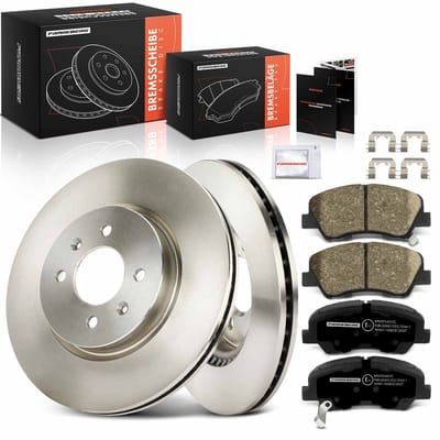 Frankberg 2x remschijven 4x remblokken vooras voor Hyundai i