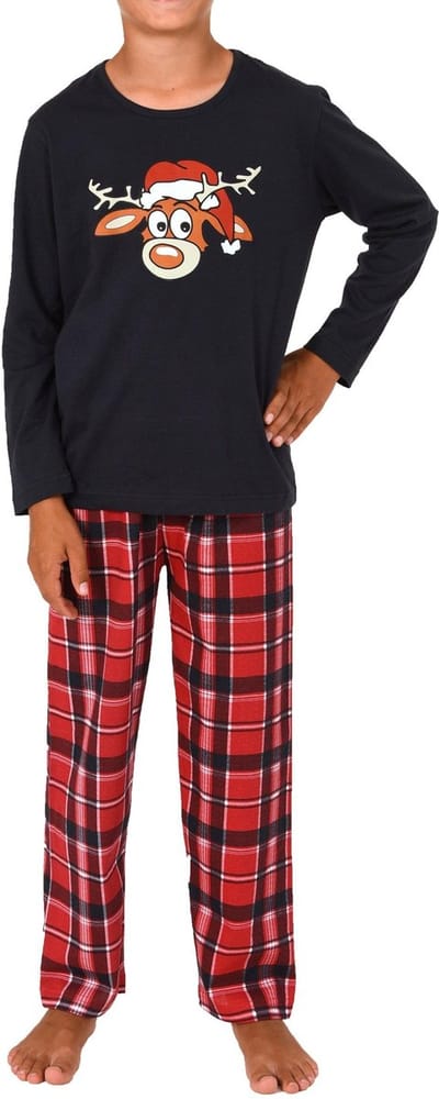 Kinderkerstpyjama met lange mouwen UNISEX pyjama met grappig rendiermotief