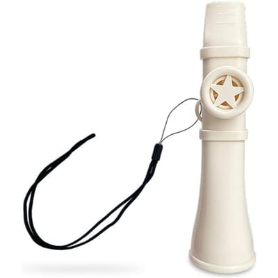 Kazoo Flûte Portable en ABS Facile à Apprendre avec Cordon Instrument de Musique Sifflet Musical Britannique Joyeux Jouet Cadeau Garçons Filles blanc