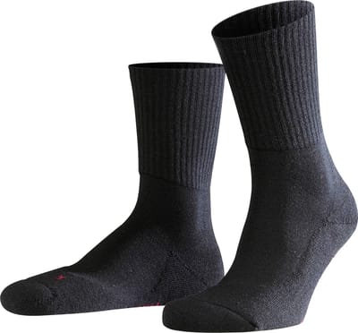 FALKE Walkie Light eenkleurig wol functioneel materiaal sokken unisex zwart - maat 44-45