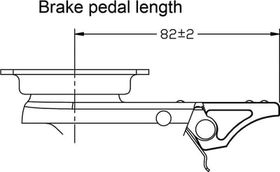50 mm (2") dubbelwielige zwenkwiel met grijs rubber en rem, draagvermogen 140 kg, set van 2
