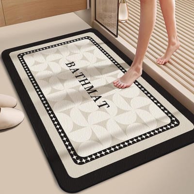 Badkamer Eenvoudig Mat Zacht Diatomeeënaarde Vochtregulerend Antislip Toilet Toiletdeur Mat Toilet Klein Tapijt 40 * 60CM