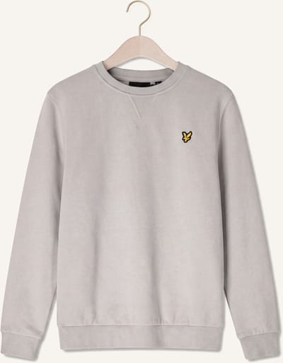 Lyle & Scott Brush Back Crew Neck Sweatshirt Truien & Vesten Jongens - Sweater - Hoodie - Vest- Lichtgrijs - Maat 140/146
