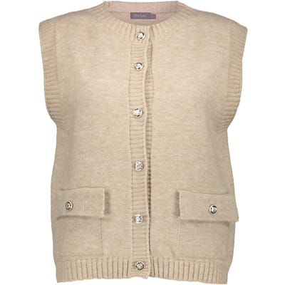 Geisha Gilet With Pockets Sand Size: L | Vests Outlet | Dames | Beige