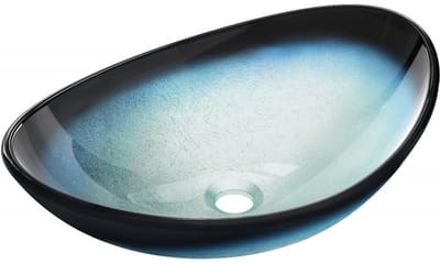 Mexen Sonia glazen opbouw waskom 54 x 37 cm, blauw - 24145447