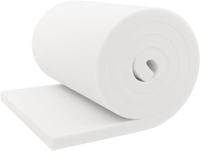 Schuimrubber Plaat - Vulling Kussen - Meubel Stoffering - CertiPUR Gecertificeerd - 2.5x50x55 cm - Wit