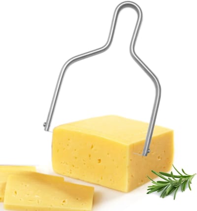 Kaassnijder en kaasmes van roestvrij staal met snijdraad - Kaassnijder met draad en botersnijder