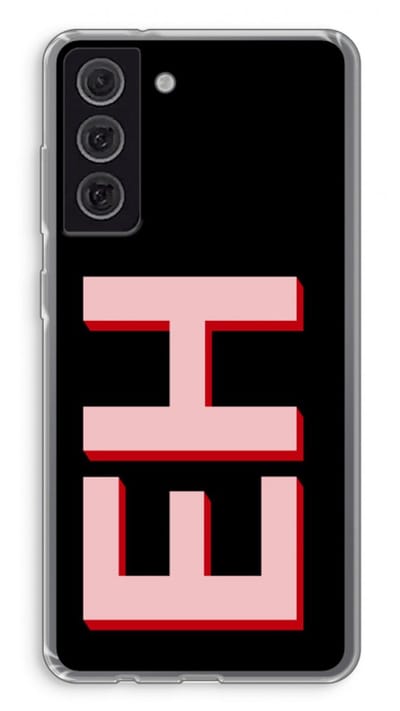 Gepersonaliseerd - Case Company® - Hoesje geschikt voor Samsung Galaxy S21 FE hoesje - Monogram - Soft Cover Telefoonhoesje - Bescherming aan alle Kanten en Schermrand