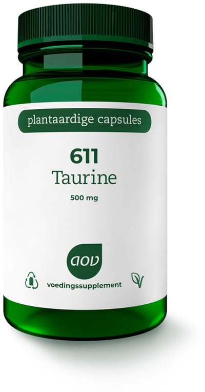 AOV 611 Taurine 500 mg - 2 x 60 vegacapsules - Voordeelverpakking