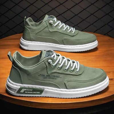 Heren Gevulkaniseerde Schoenen Plat Antislip Slijtvast Ademend Sneakers Klassieke Mode Canvas Casual Schoenen Schoenen voor Heren 44 gray