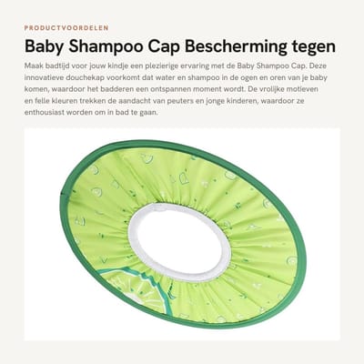 Dailygoods- Badmuts Waterdicht - Douchemuts Kind - Badmuts Dames - Badmuts Lang Haar - Elastische Binnencirkel - Comfortabel en Duurzaam - Douchekap