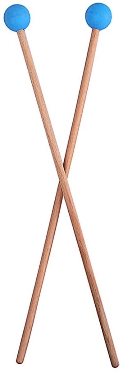 Dailygoods- Drumsticks voor Klokkenspel - Drumsticks voor Xylofoon - Kunststof - Houten Handvat - Duurzaam - Lichtgewicht - Xylofonsticks