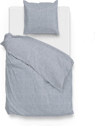 Zohome Lino Dekbedovertrek - Eenpersoons - Katoen - 140x200-220cm - Blauw