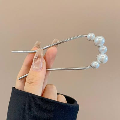 Eenvoudige Imitatie Parel Haarspelden Elegante U-Vorm Metalen Haarspelden voor Vrouwen Meisjes Mode Kapsel Styling Tools Haaraccessoires
