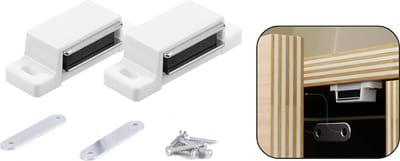 PD® Magneetsnapper - Deurmagneet - 5 kg magneetkracht - Magneetsluiting - 2 stuks - inclusief bevestigingsmateriaal