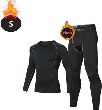 Bovista Thermokleding Heren - Thermobroek - Thermoset - Thermolegging - Winter - Thermoshirt - Grijs - S