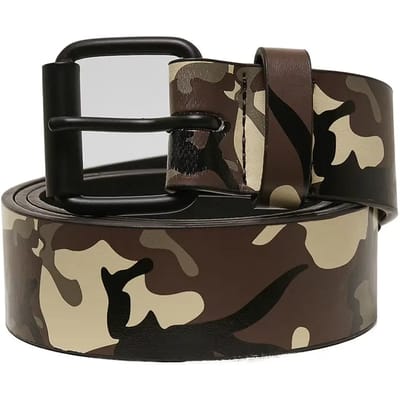 Urban Classics - Synthetic Leather Camo browncamo Riem - L/XL - Multicolours