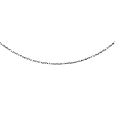 The Jewelry Collection Ketting Anker 1,1 mm 41 + 4 cm - Zilver Gerhodineerd