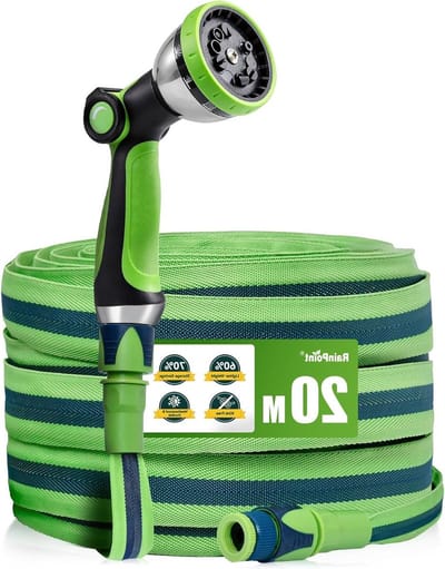 Flexibele Tuinslang - Water Slang Tuin - Planten Water Geven - TPE Binnenbuis - 20 Meter - Groen