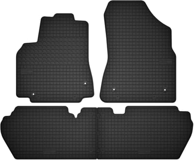 Wielganizator SolidTread - Peugeot Partner II - Gummi Vloermatten - 4 Stuks - Zwart