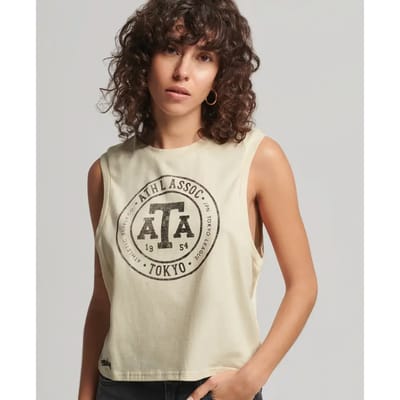 Superdry - Vintage Collegiate tanktop - Dames - Vesten