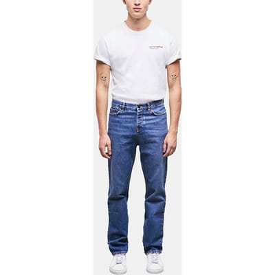 The Kooples Jean Straight Bleu Delave Blue Denim Maat: 29 | Straight Jeans Outlet | Heren | Blauw