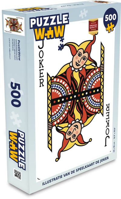 Puzzel Illustratie van de speelkaart de joker - Legpuzzel - Puzzel 500 stukjes
